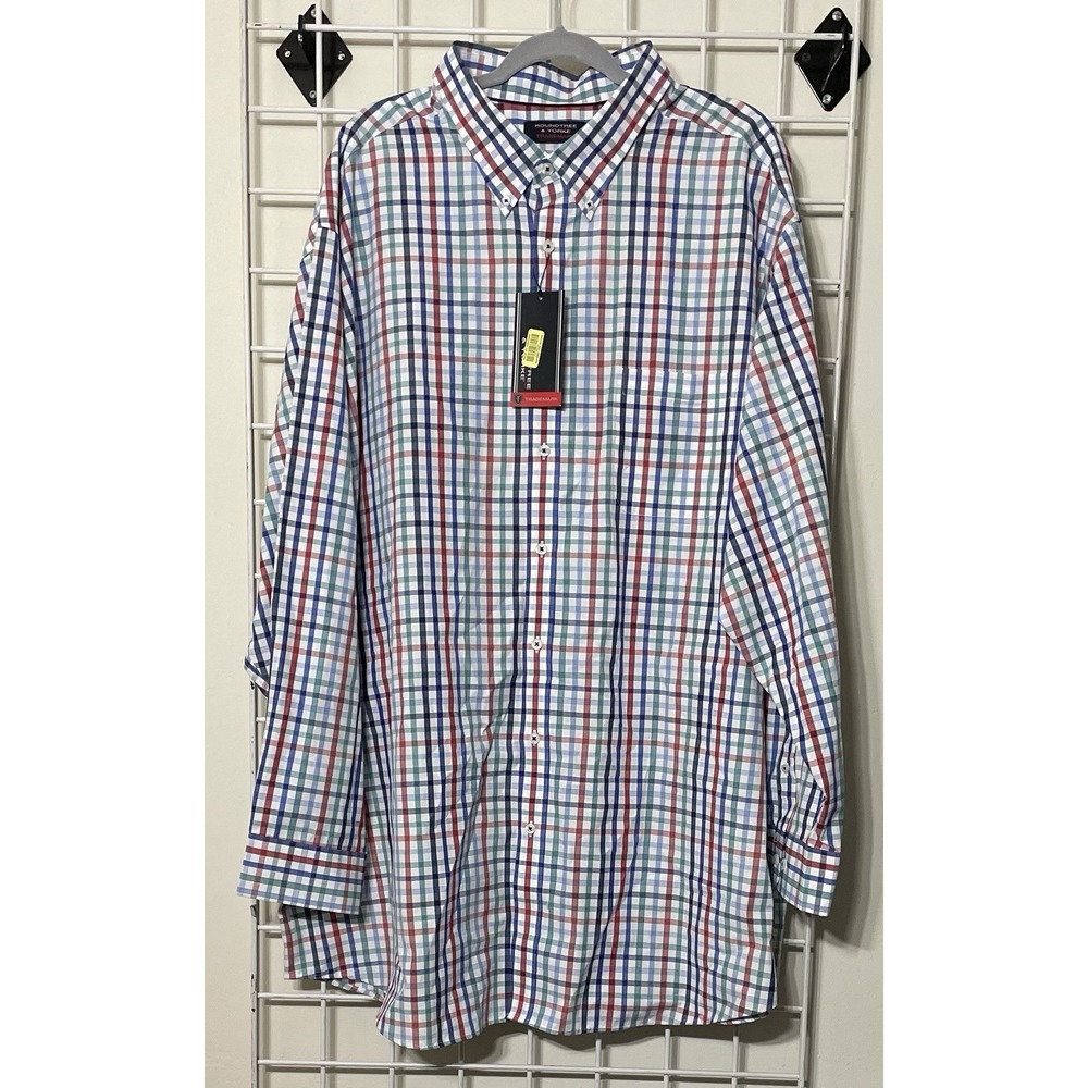 NWT Roundtree & Yorke Trademark Men's 4XT Button Down Long Sleeve Shirt - Picture 2 of 6